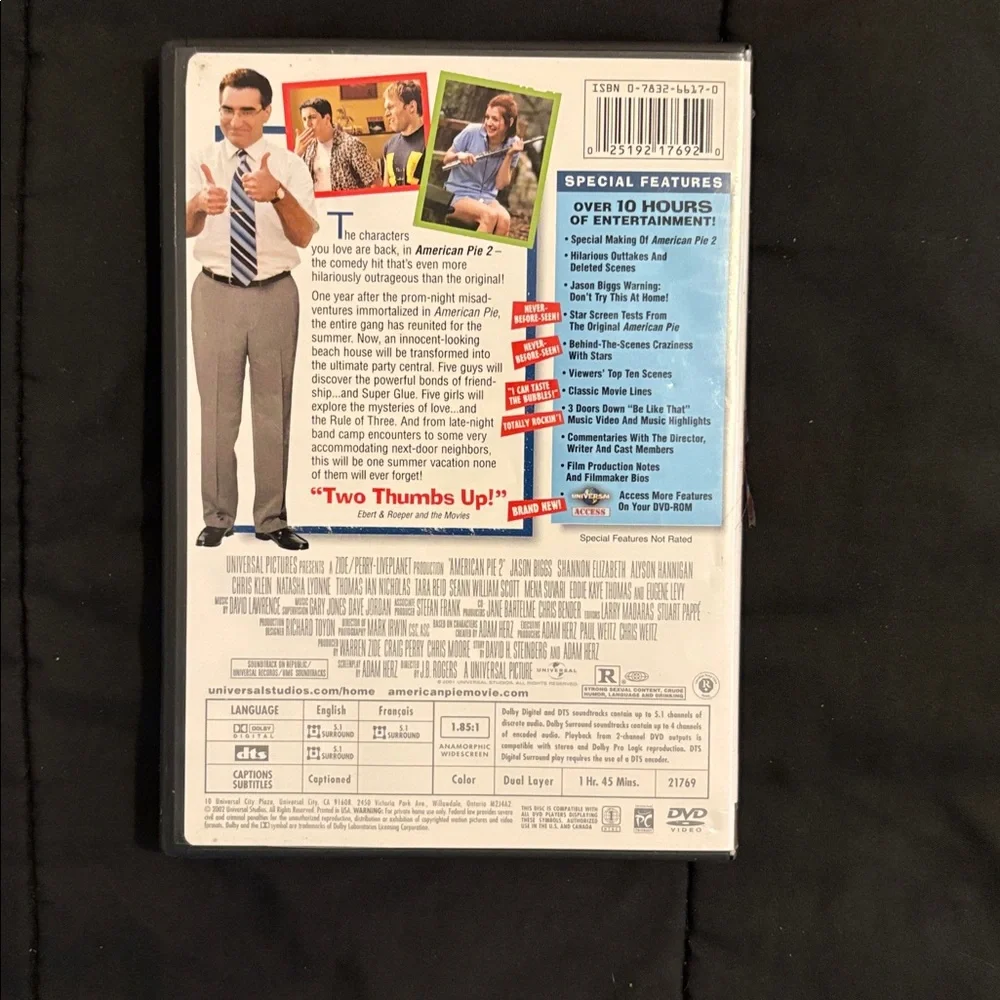Universal American Pie 2 Collector's Edition DVD